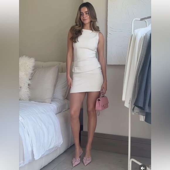 ZARA BELTED MINI DRESS - Picture 10 of 14